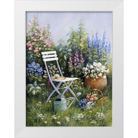 Unforgettable White Modern Wood Framed Art Print by Motz, Peter