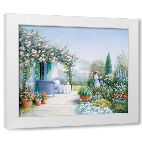 Missing you White Modern Wood Framed Art Print by Motz, Peter