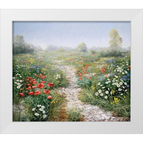 Poetry of nature White Modern Wood Framed Art Print by Motz, Peter