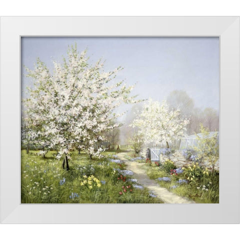 Spring blossoms White Modern Wood Framed Art Print by Motz, Peter