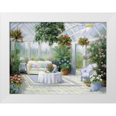 My favourite spot White Modern Wood Framed Art Print by Motz, Peter