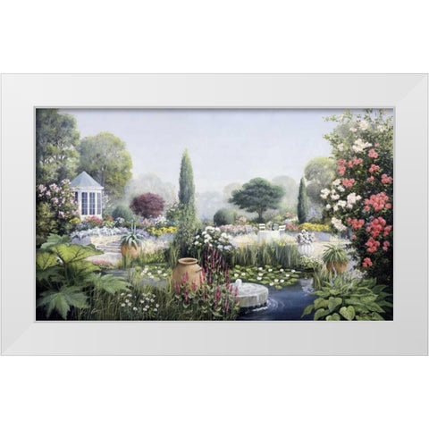 Summer glory White Modern Wood Framed Art Print by Motz, Peter