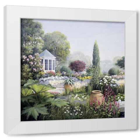 Paradise I White Modern Wood Framed Art Print by Motz, Peter