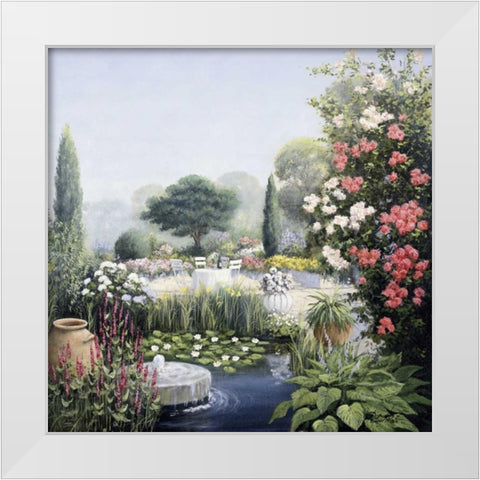 Paradise II White Modern Wood Framed Art Print by Motz, Peter