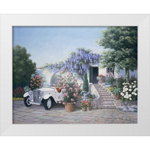 No more wishes White Modern Wood Framed Art Print by Motz, Peter