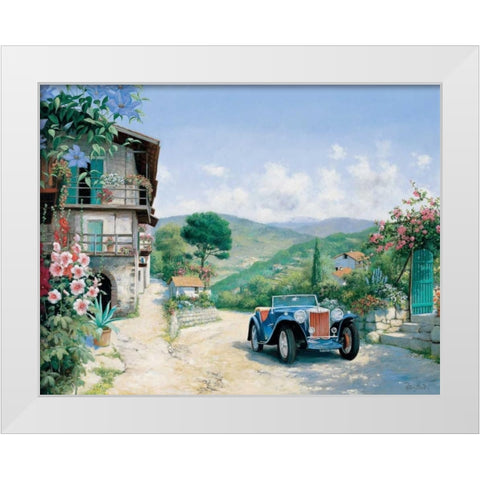 My pride White Modern Wood Framed Art Print by Motz, Peter