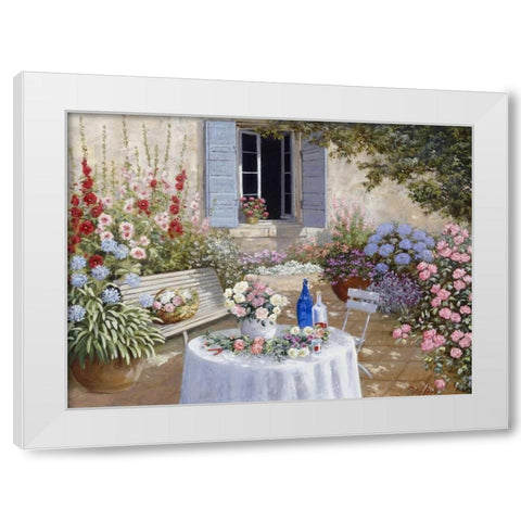 Sparkling scene White Modern Wood Framed Art Print by Motz, Peter