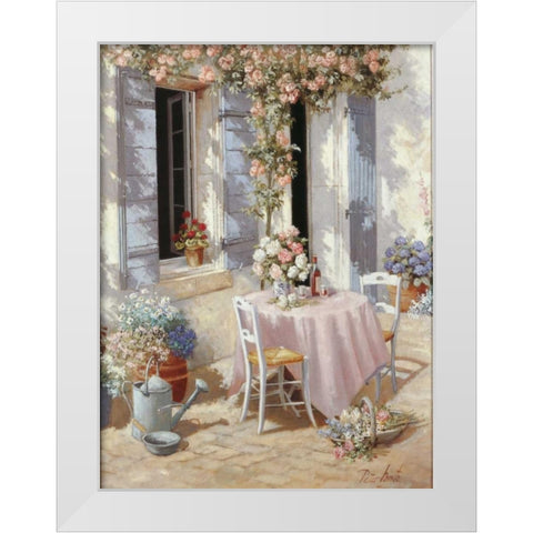 Open invitation White Modern Wood Framed Art Print by Motz, Peter