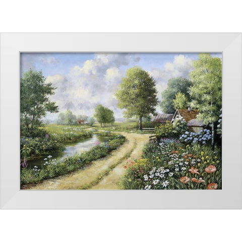 Almost home White Modern Wood Framed Art Print by Motz, Peter