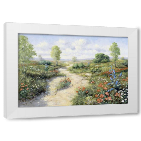 Road toâ€¦ White Modern Wood Framed Art Print by Motz, Peter