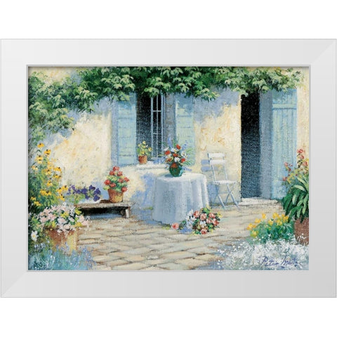 Pretty spot White Modern Wood Framed Art Print by Motz, Peter