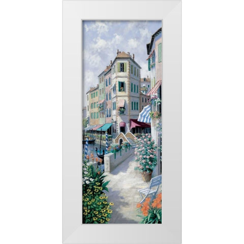 Venice White Modern Wood Framed Art Print by Motz, Peter