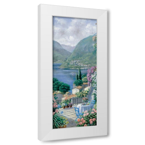 Lago Maggiore White Modern Wood Framed Art Print by Motz, Peter