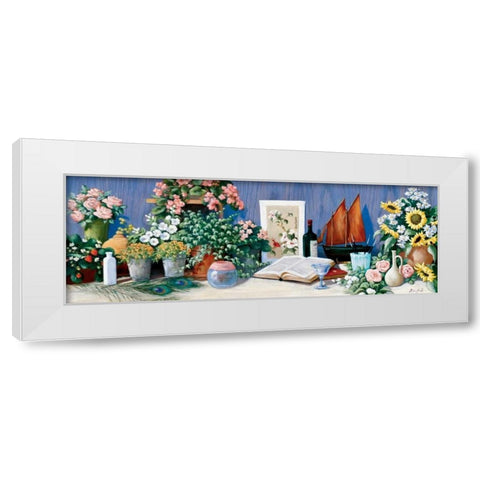 Precious gifts White Modern Wood Framed Art Print by Motz, Peter
