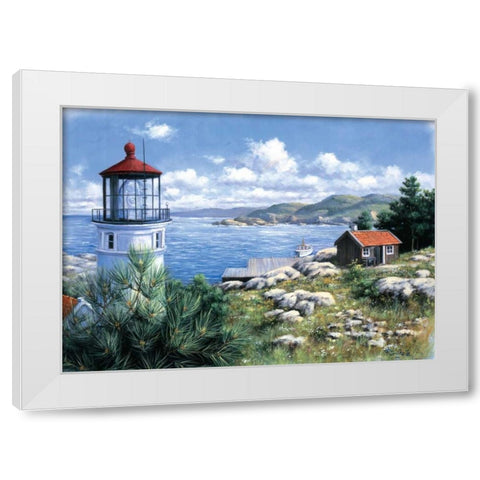 The search forâ€¦ White Modern Wood Framed Art Print by Motz, Peter