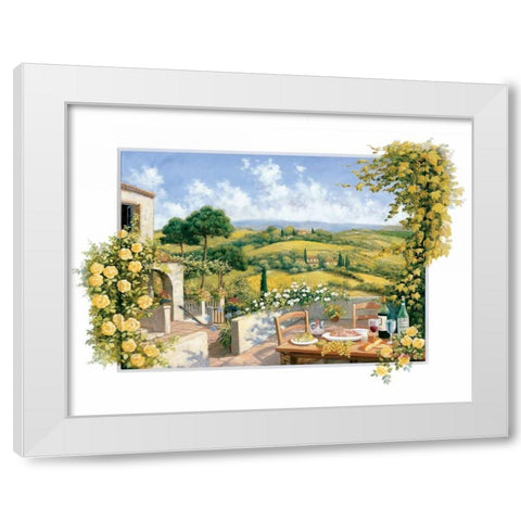 Toscane White Modern Wood Framed Art Print by Motz, Peter