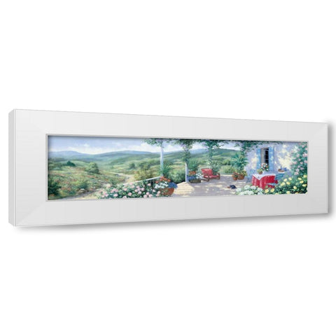 Panorama II White Modern Wood Framed Art Print by Motz, Peter