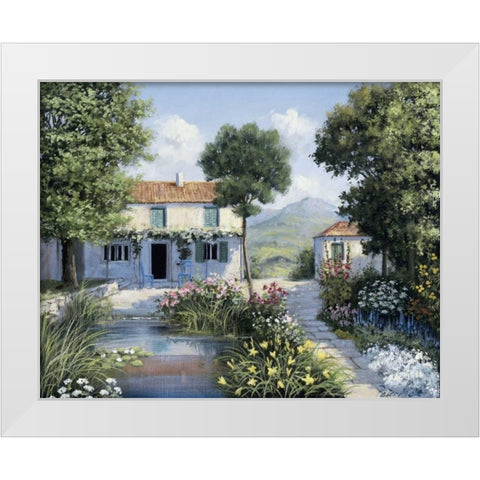 Lovely day White Modern Wood Framed Art Print by Motz, Peter