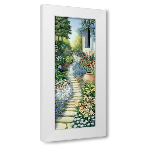 Flowers in fulfilment White Modern Wood Framed Art Print by Motz, Peter