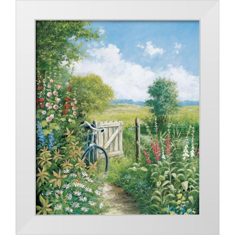 Endless destination White Modern Wood Framed Art Print by Motz, Peter