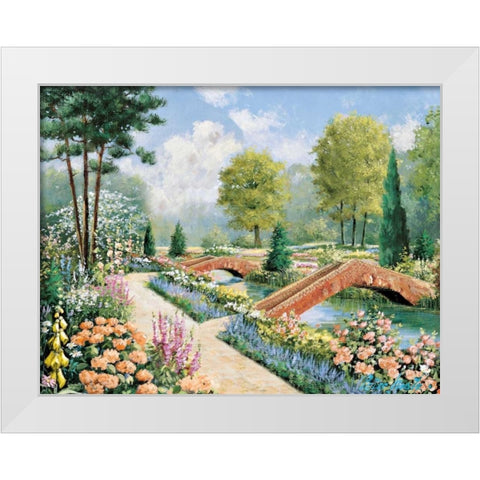 Moment to cherish White Modern Wood Framed Art Print by Motz, Peter