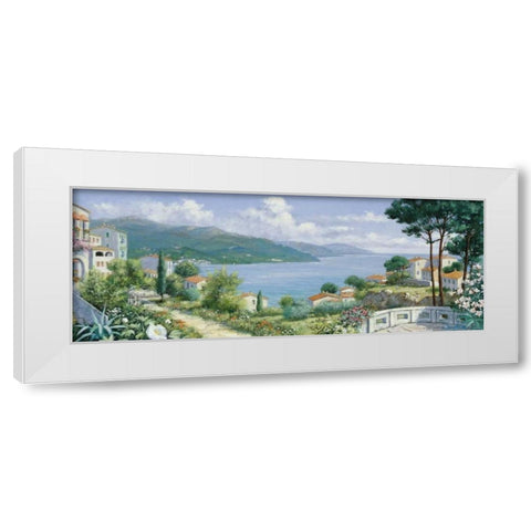 Lake   White Modern Wood Framed Art Print by Motz, Peter