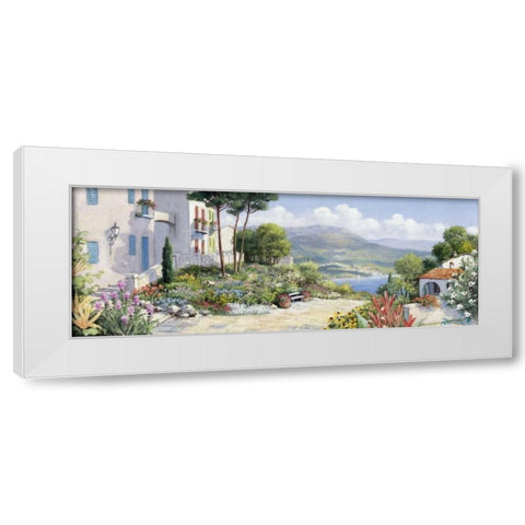 Lakeway II White Modern Wood Framed Art Print by Motz, Peter