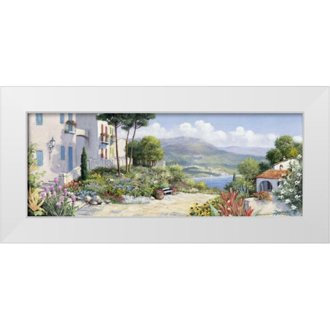 Lakeway II White Modern Wood Framed Art Print by Motz, Peter