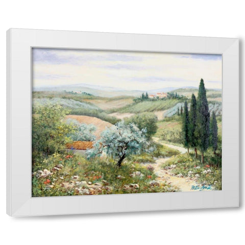 Italy II White Modern Wood Framed Art Print by Motz, Peter