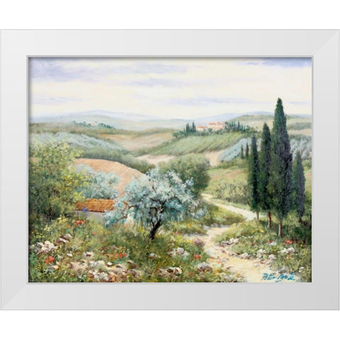 Italy II White Modern Wood Framed Art Print by Motz, Peter