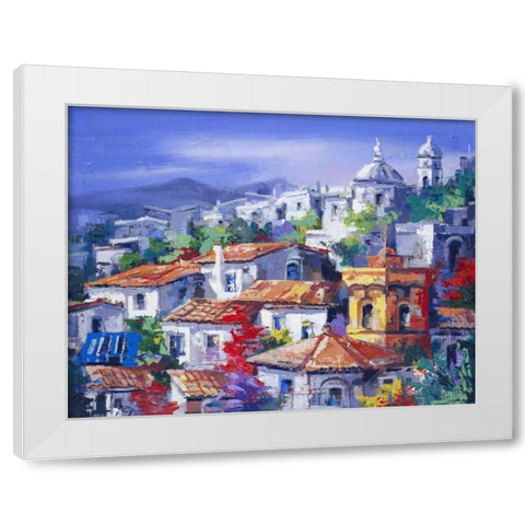 Paesaggio del Nord White Modern Wood Framed Art Print by di Viccaro, Roberto