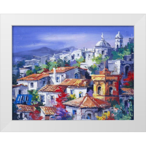Paesaggio del Nord White Modern Wood Framed Art Print by di Viccaro, Roberto