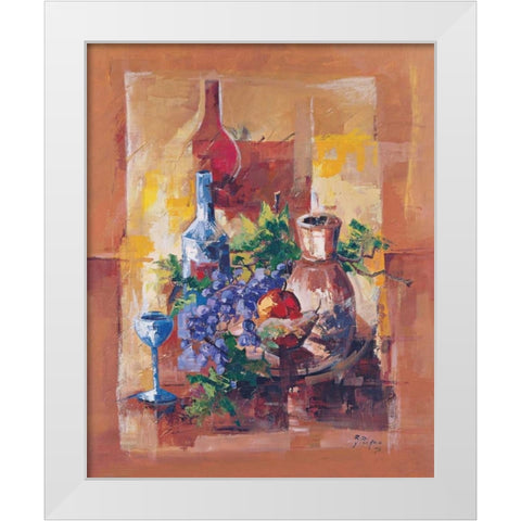 Natura in ocra White Modern Wood Framed Art Print by di Viccaro, Roberto