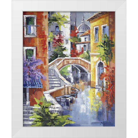 Travollare White Modern Wood Framed Art Print by di Viccaro, Roberto