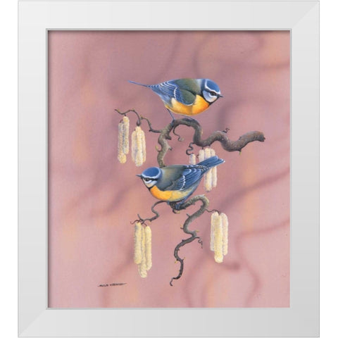 Birdy IV White Modern Wood Framed Art Print by Weenink, Ruud