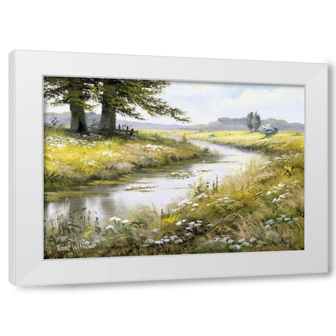 Beauty of silence White Modern Wood Framed Art Print by Withaar, Reint