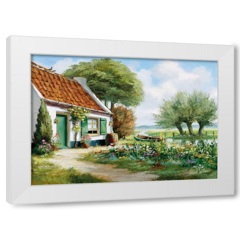 A peaceful place White Modern Wood Framed Art Print by Withaar, Reint