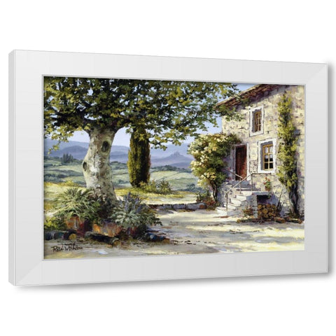 French scene White Modern Wood Framed Art Print by Withaar, Reint