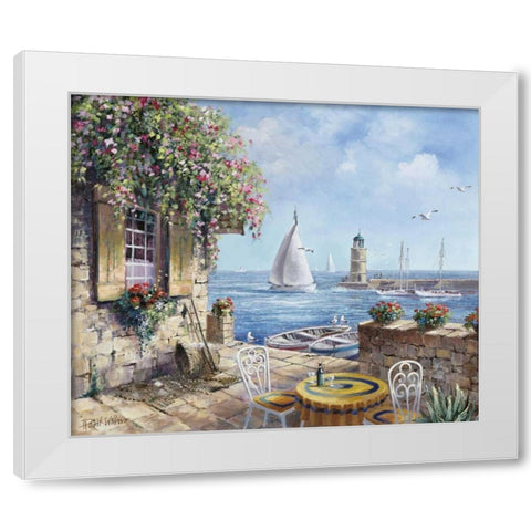 It was hereâ€¦ White Modern Wood Framed Art Print by Withaar, Reint