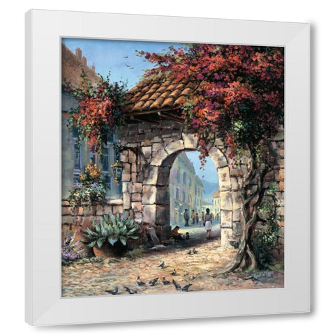 Clochard White Modern Wood Framed Art Print by Withaar, Reint