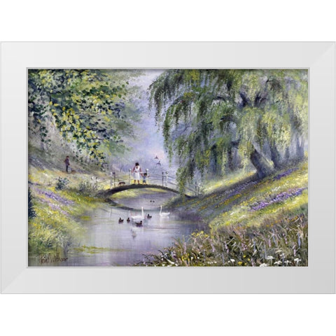 Surrounded by nature White Modern Wood Framed Art Print by Withaar, Reint