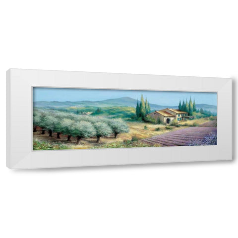 Provence II White Modern Wood Framed Art Print by Withaar, Reint