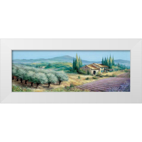Provence II White Modern Wood Framed Art Print by Withaar, Reint