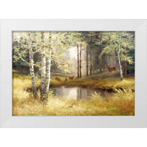 Classic tense White Modern Wood Framed Art Print by Withaar, Reint