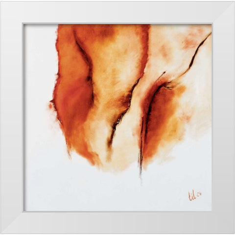 Sienna I White Modern Wood Framed Art Print by Gerbecks, Tilly
