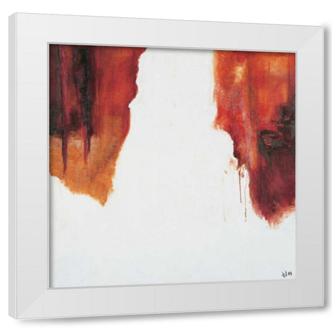 Sienna II White Modern Wood Framed Art Print by Gerbecks, Tilly