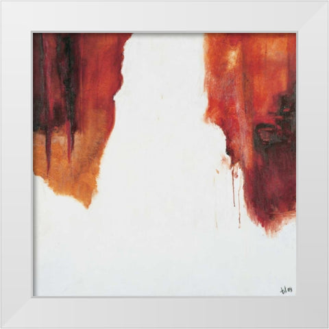 Sienna II White Modern Wood Framed Art Print by Gerbecks, Tilly