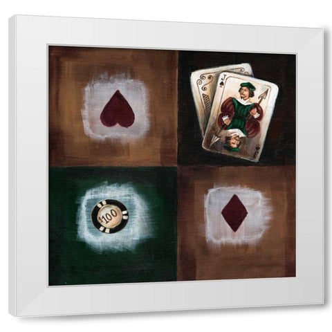 Jackspades White Modern Wood Framed Art Print by Fields, Wendy