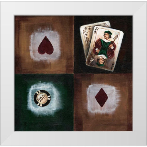 Jackspades White Modern Wood Framed Art Print by Fields, Wendy