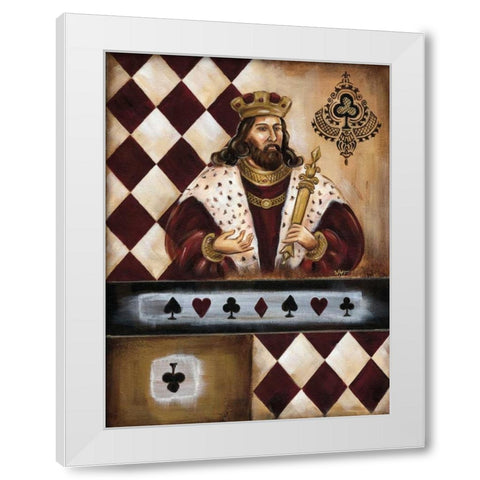 Casino V White Modern Wood Framed Art Print by Fields, Wendy